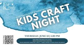 Kids Craft Night at Flat Creek