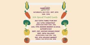 Ticonderoga Area Farmers Market: Makers Market & Local Author's Day, Live Music, Kids Corner