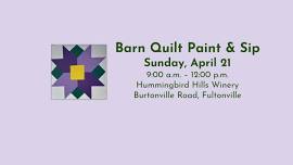 Barn Quilt Paint and Sip