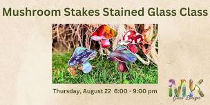 Stained Glass Mushroom Stakes