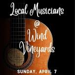 Jim Davidson playing living music at Wind Vineyards