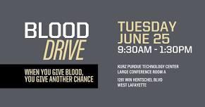 Versiti Blood Drive at Purdue Research Park