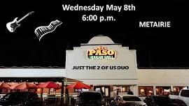 El Paso - Metairie Wednesday, May 8th 6 pm