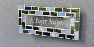 Nameplate Suncatcher