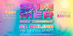 SUMMER WEDNESDAYS AT VELVET