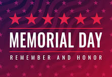 Closed to Observe Memorial Day