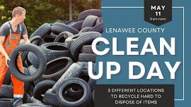 Tire collection and clean up day