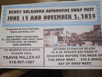 Dewey Oklahoma Automotive Swapmeet June 15 2024