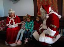 Santa and Mrs Claus in the Train Station  — Hilliard Ohio Historical Society