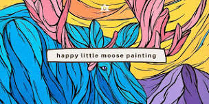 Happy Little Moose Painting