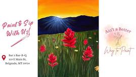 Paint & Sip - Sunset Wildflowers