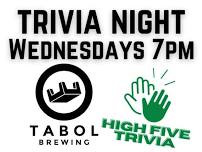 Wednesday Trivia Night at Tabol Brewing in Northside