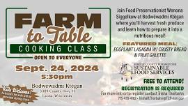 Farm to Table Cooking Class