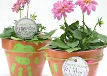 Avon Recreation Center Mothers Day Flower Pot Painting