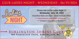 Burlington Shrine Club Ladies Night