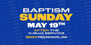 Baptism Sunday