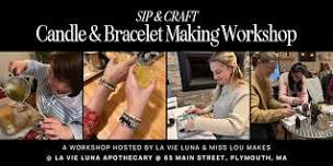 Sip & Craft: Candle & Bracelet-Making Class