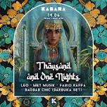 THOUSAND AND ONE NIGHTS FLY TO KABANA