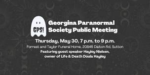 May 30, Georgina Paranormal Society Public Meeting!