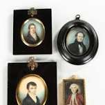 Four Miniature Portraits of Gentleman