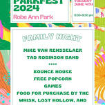 Parkfest Family Night with Mike Van Rensselaer and Tad Robinson Band