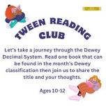 Tween Reading Club (Ages 10-12)