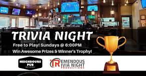 West Kelowna Neighbours Pub Sunday Night Trivia!