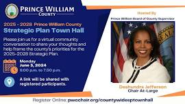 Virtual  Countywide Strategic Plan Town Hall with Chair Deshundra Jefferson