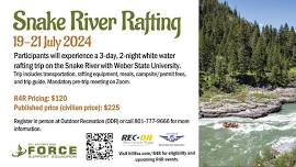 R4R Snake River Rafting Trip