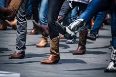 Line Dance Lesson at SVRA Barn