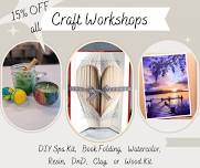 15% OFF ALL CRAFT WORKSHOPS