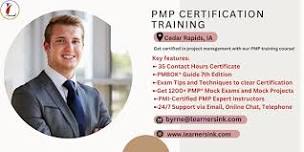 PMP Exam Prep Training Course in Cedar Rapids, IA