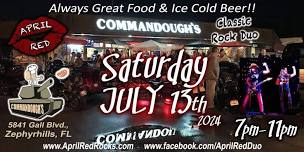 April Red ROCKS Commandough's Pizza Bar in Zephyrhills!