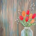 Brushes & Brews: Rustic Tulips