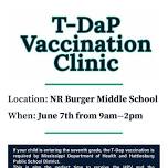 T-DaP Vaccination Clinic