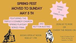 Spring Fest Family Day - Playday and Mutton Busting