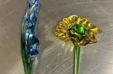 Glassblowing – Flower Sculpture