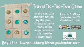 DIY Travel Tic-Tac-Toe Game