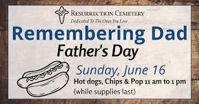 Remembering Dad on Father's Day at Resurrection Cemetery