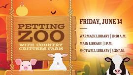 Petting Zoo w/ Country Critters Farm at the Warmack Library