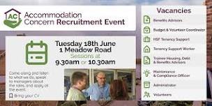 Accommodation Concern Recruitment Event