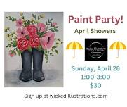 April Showers Paint Party