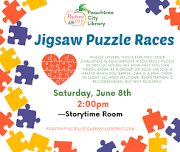 Jigsaw Puzzle Races @ the Library