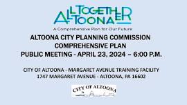 Altoona City Planning Commission Public Meeting for the New Comprehensive Plan