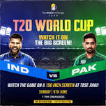 IND V PAK LIVE ON 150INCH LED WALL