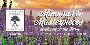 Mimosas & Masterpieces at Sunset on Our Lavender Farm