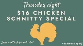 Thursday Night Chicken Schnitzel Special