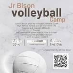 Jr Bison volleyball camp