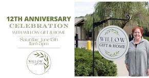 Willow Gift & Home's 12th Anniversary Celebration