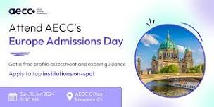 Attend Aecc Europe Admissions Day 2024 In Bangalore-CS